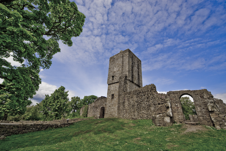 Mugdock Castle in Scotland. Photo by Ryan Woolies, CC-BY-NC-ND 2.0.