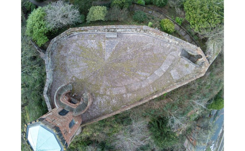 What is on top of Shrewsbury’s Motte?