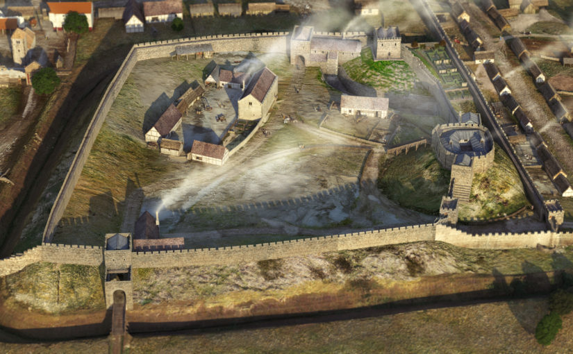 The Virtual 3-D Reconstruction of 12th-Century Lincoln Castle
