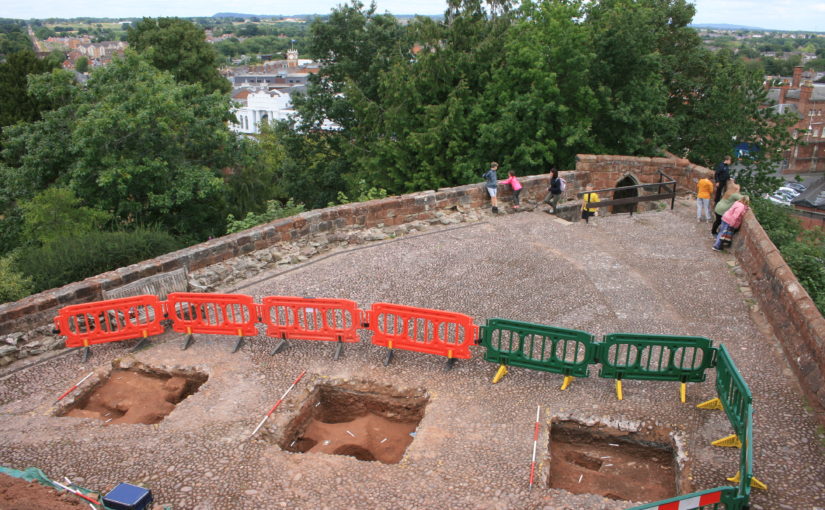 What did they find on top of Shrewsbury’s motte?