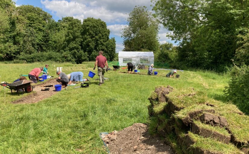 Clavering Excavation Dig Diary Middle of Week One