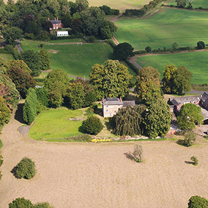 Greasley Castle from the air